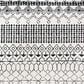 Safavieh Tulum TUL229B 2" x 13" Ivory and Black Runner, , large