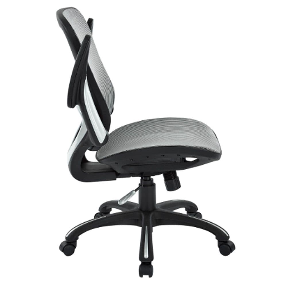 Valor Living Mesh Seat and Back Manager's Chair in Gray, , large