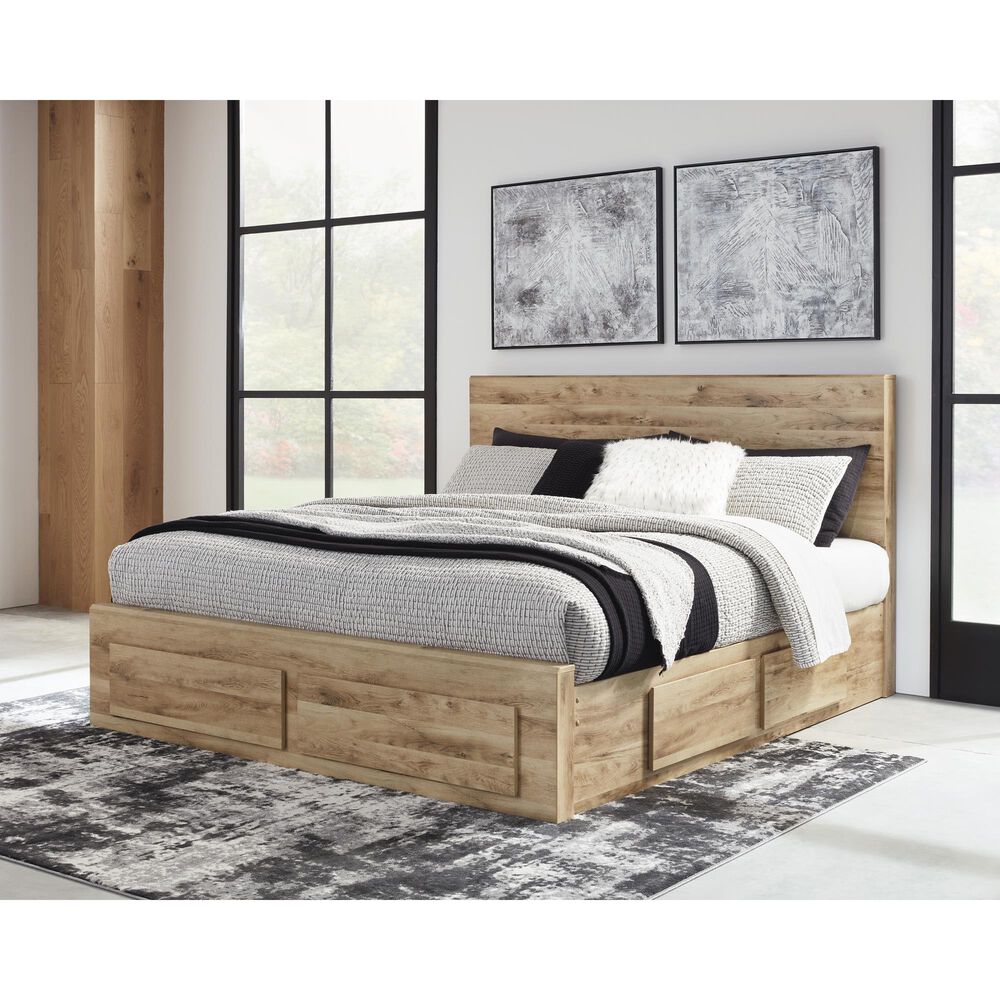 Ashley Hyanna King Storage Bed in Golden, , large