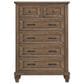 New Heritage Design Mariana 5-Piece King Panel Bedroom Set in Vintage Mocha, , large