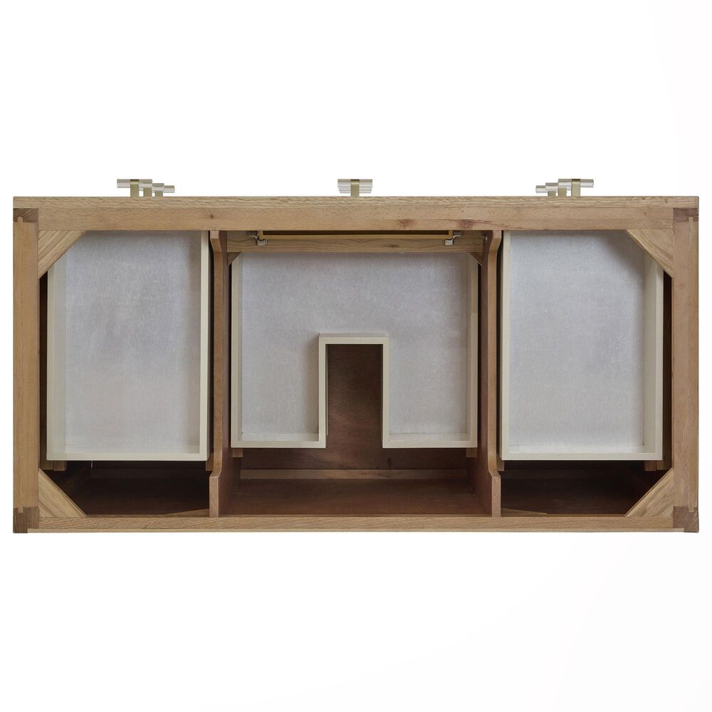 James Martin Vanities Celeste 48" Single Bathroom Vanity in Sunwashed Oak with 3 cm Parisien Bleu Quartz Top, Rectangular Sink and FreePower Wireless Charger, , large