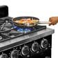 Unique Appliances Classic Retro 36" Pro Convection Gas Range in Midnight Black, , large