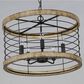 Maxim Lighting Homestead 5-Light Chandelier in Driftwood and Black, , large