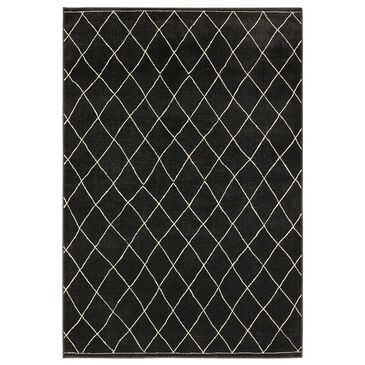 Oriental Weavers Raylan Geometric 5"3" x 7"6" Black Area Rug, , large
