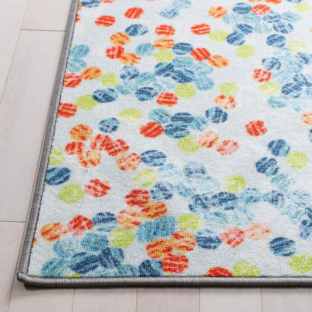 Safavieh Kids Playhouse Abstract 6'7" x 9' Ivory and Blue Rug, , large