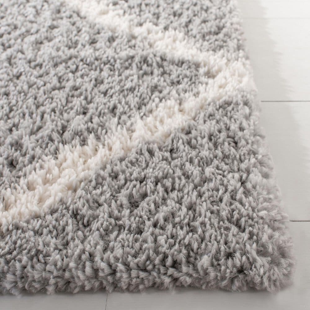 Safavieh Parma Shag PMA521G 2&#39; x 3&#39; Grey and Cream Area Rug, , large