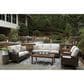 Ashley Paradise Trail Swivel Lounge Chair in Medium Brown (Set of 2), , large