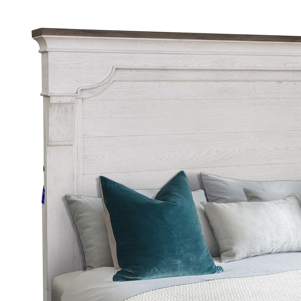 Sasha Lee King Storage Bed in Two Tone Hickory, , large