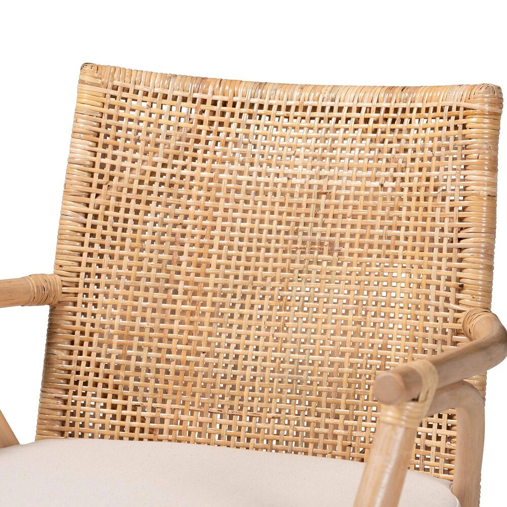 Baxton Studio Storsel Arm Chair in Natural Brown, , large