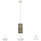Hunter Solhaven 1-Light Mini Pendant with Warm Grey Oak Shade in Brushed Nickel, , large