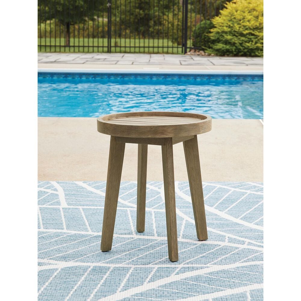Marina Sun Outdoor End Table - Beige Marina Sun Outdoor End Table - Beige