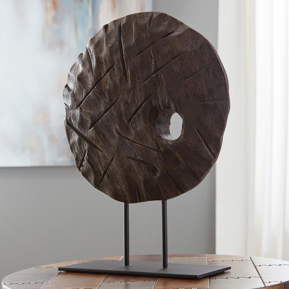 Ashley Dashburn Sculpture in Antiqued Brown and Black, , large