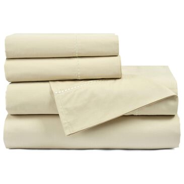 Triangle Home Fashions Aria 6-Piece Dots Cotton Queen Sheet Set in Neutral, , large