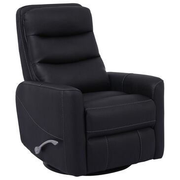 Simeon Collection Hercules Manual Swivel Glider Recliner in Black, , large