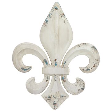 Maple and Jade 30" x 25" Wall Decor in White, Brown and Blue, , large