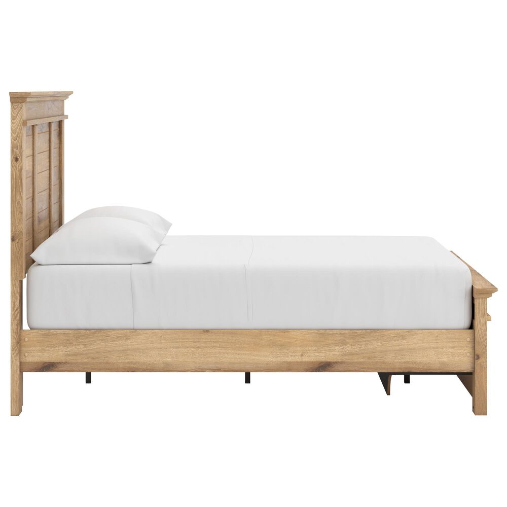 Ashley Makidern 2-Piece Full Storage Bedroom Set with Two Drawers in Natural Brown, , large