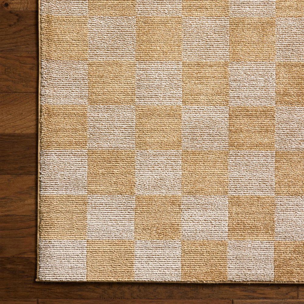 Chris Loves Julia x Loloi Calvin Apricot and Ivory 5'3" x 7'6" Area Rug, , large