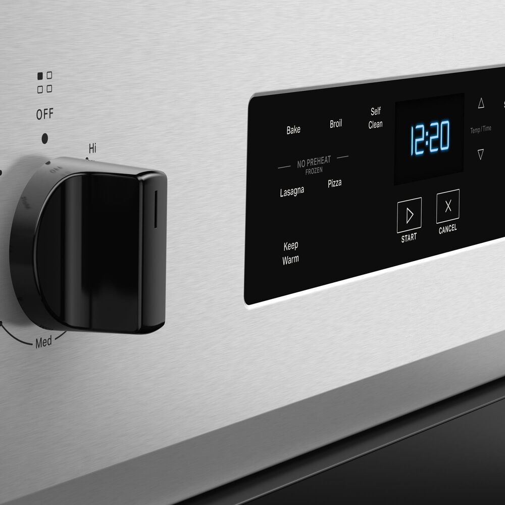 Whirlpool 5.3 Cu. Ft. Electric Range with Self-Cleaning in Stainless Steel, , large