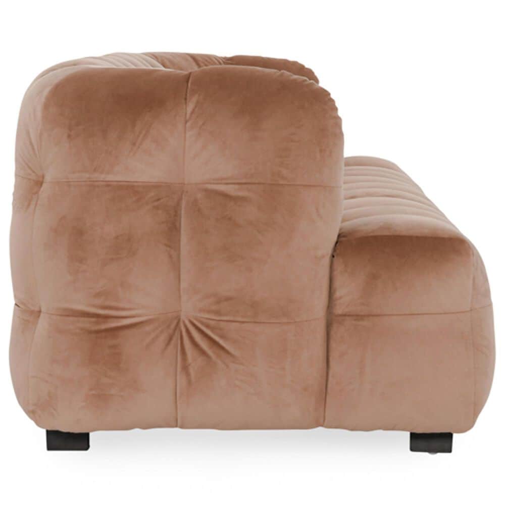 Classic Home Petra Stationary Sofa in French Beige Velvet, , large