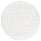 Safavieh Tulum TUL270D 6"7" Round Ivory and Light Grey Area Rug, , large