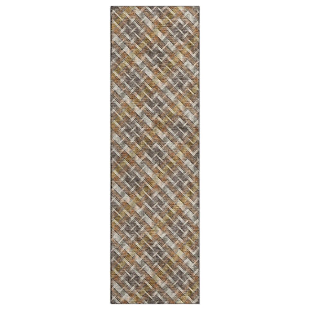 Dalyn Rug Company Soft Essentials Plaid Earth 2"3" x 7"6" Indoor/Outdoor Runner, , large