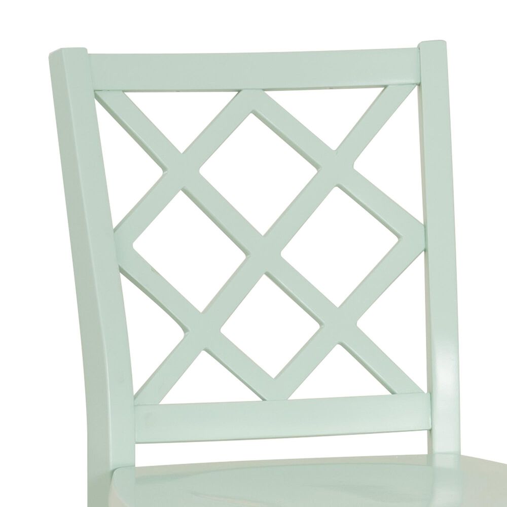 Linon Home Decor Mayfair Counter Stool in Mint Green, , large