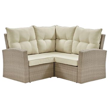 Timberlake Canaan 5-Piece Patio Corner Sectional Sofa in Beige, , large