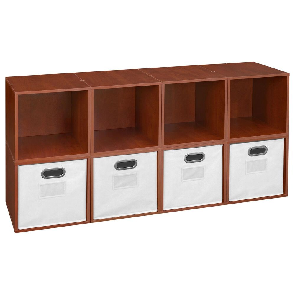 Regency Global Sourcing Niche Cubo 12-Piece Storage Set in Cherry and White, , large