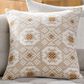 Surya Elara 20" Square Throw Pillow in Cream and Tan, , large