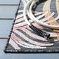 Safavieh Cabana CBN445H 4" x 6" Black and Rust Indoor/Outdoor Area Performance Rug, , large