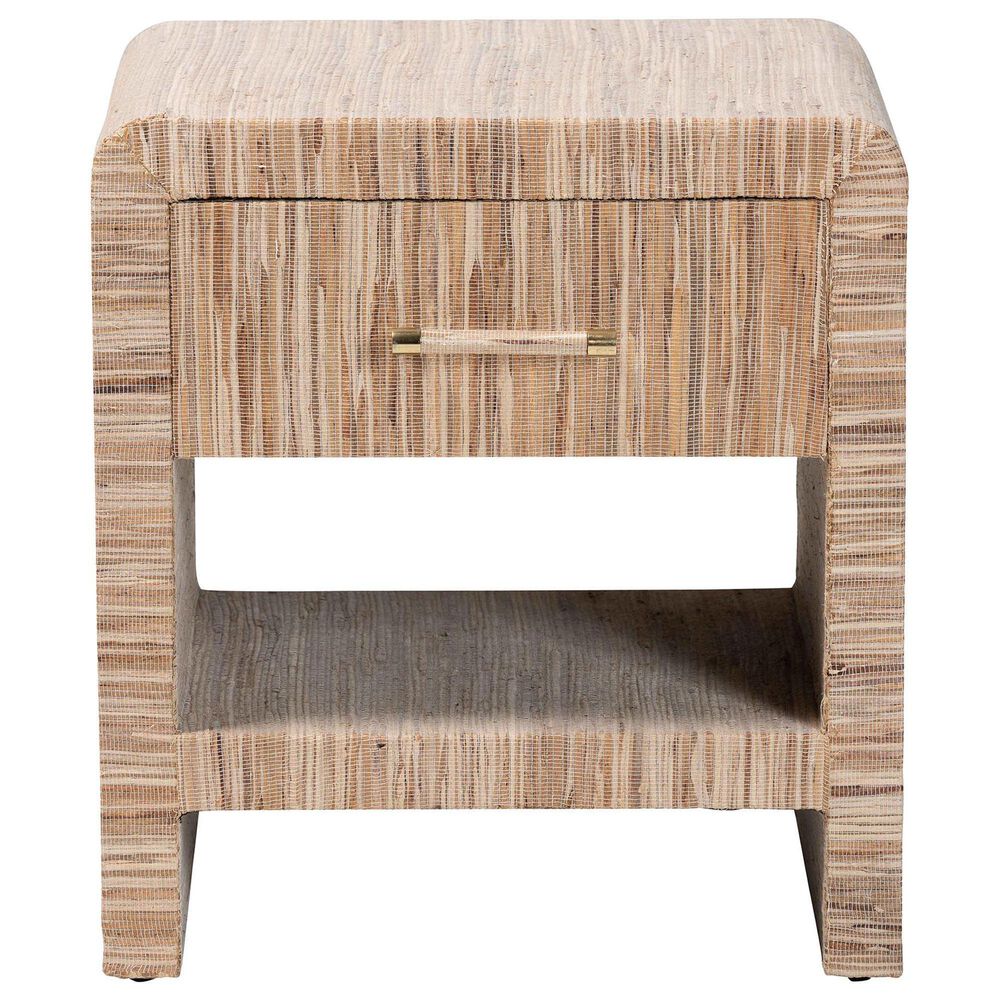 Baxton Studio Callan 1-Drawer Nightstand in Natural, , large