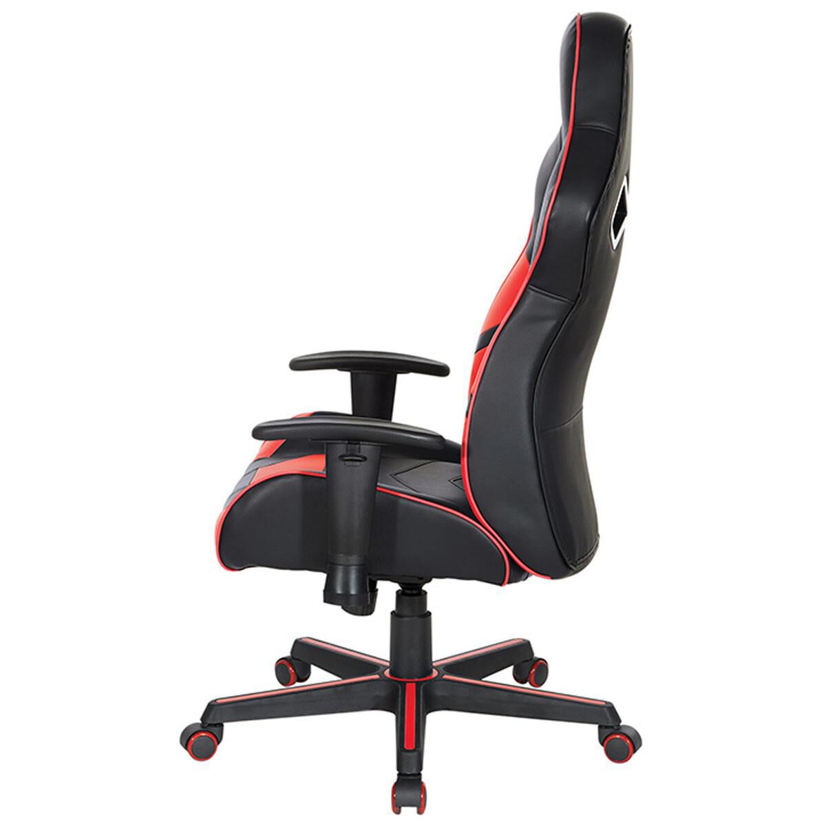 OSP Home Vapor Gaming Chair in Black and Red NFM