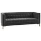 37B Isaac Channel Stitched Stationary Sofa in Moonlight Gray Velvet, , large