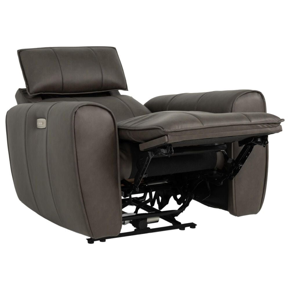 Aurora Furnishings Zero Gravity Power Recliner with Power Headrest in Dallas Espresso, , large