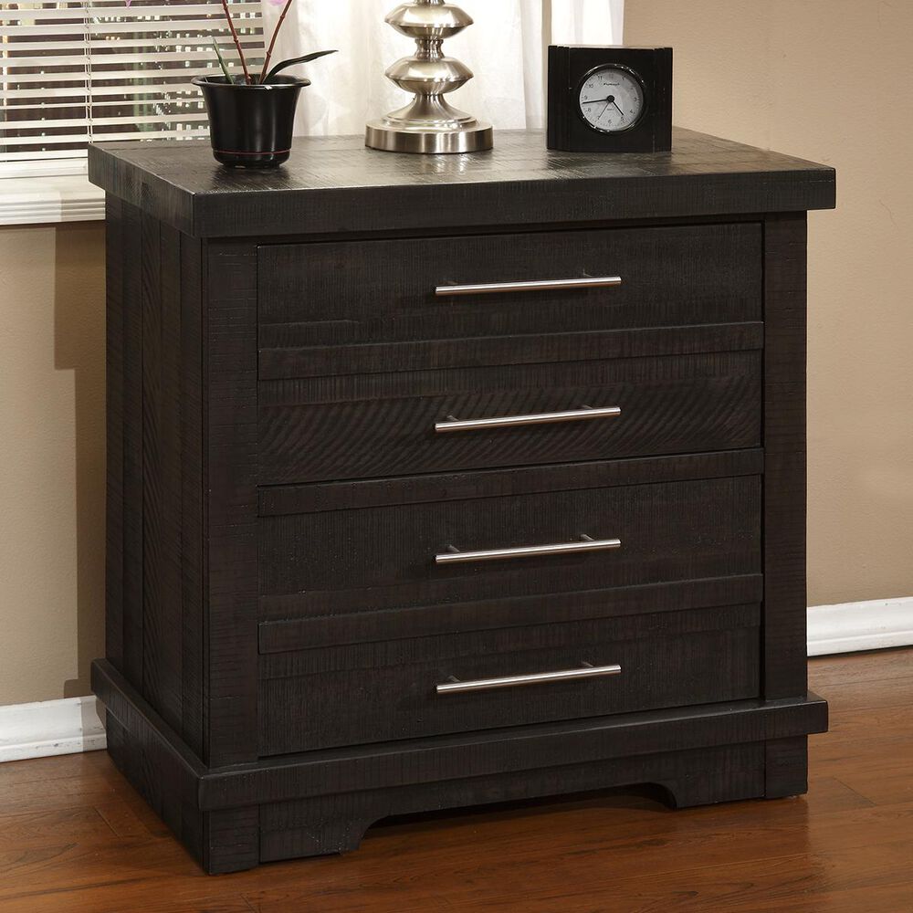 Martin Svensson Home Waterfront 2 Drawer Nightstand in Dark Gray, , large