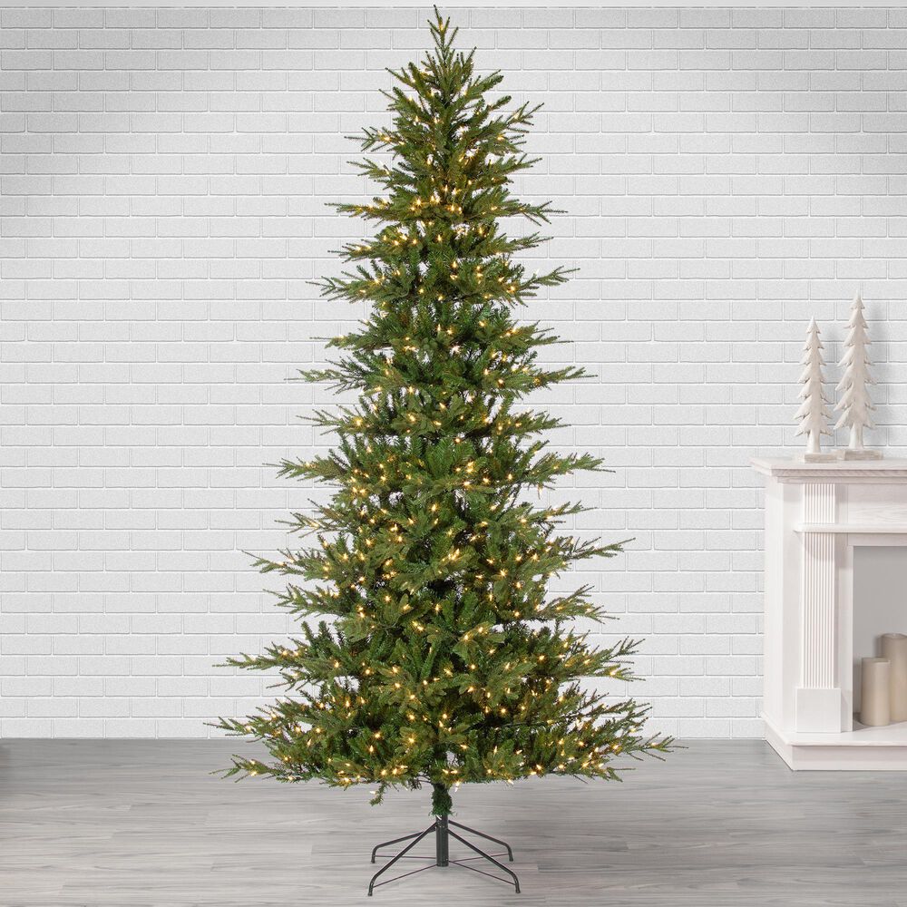 The Gerson Company 9&#39; Natural Cut Layered Fairfield Pine Tree in Green, , large
