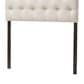 Baxton Studio Morris Twin Upholstered Headboard in Light Beige, , large