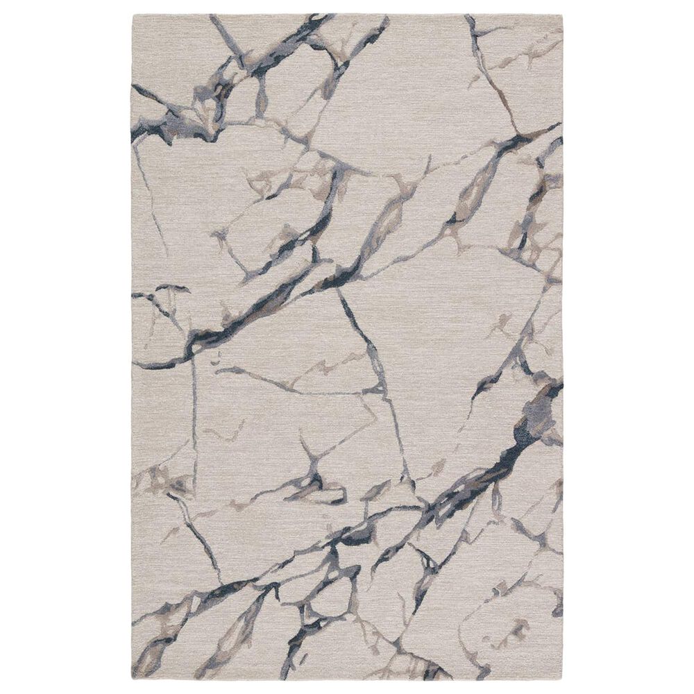 Jaipur Fragment Shattered Blue and Gray 13" x 18" Area Rug, , large