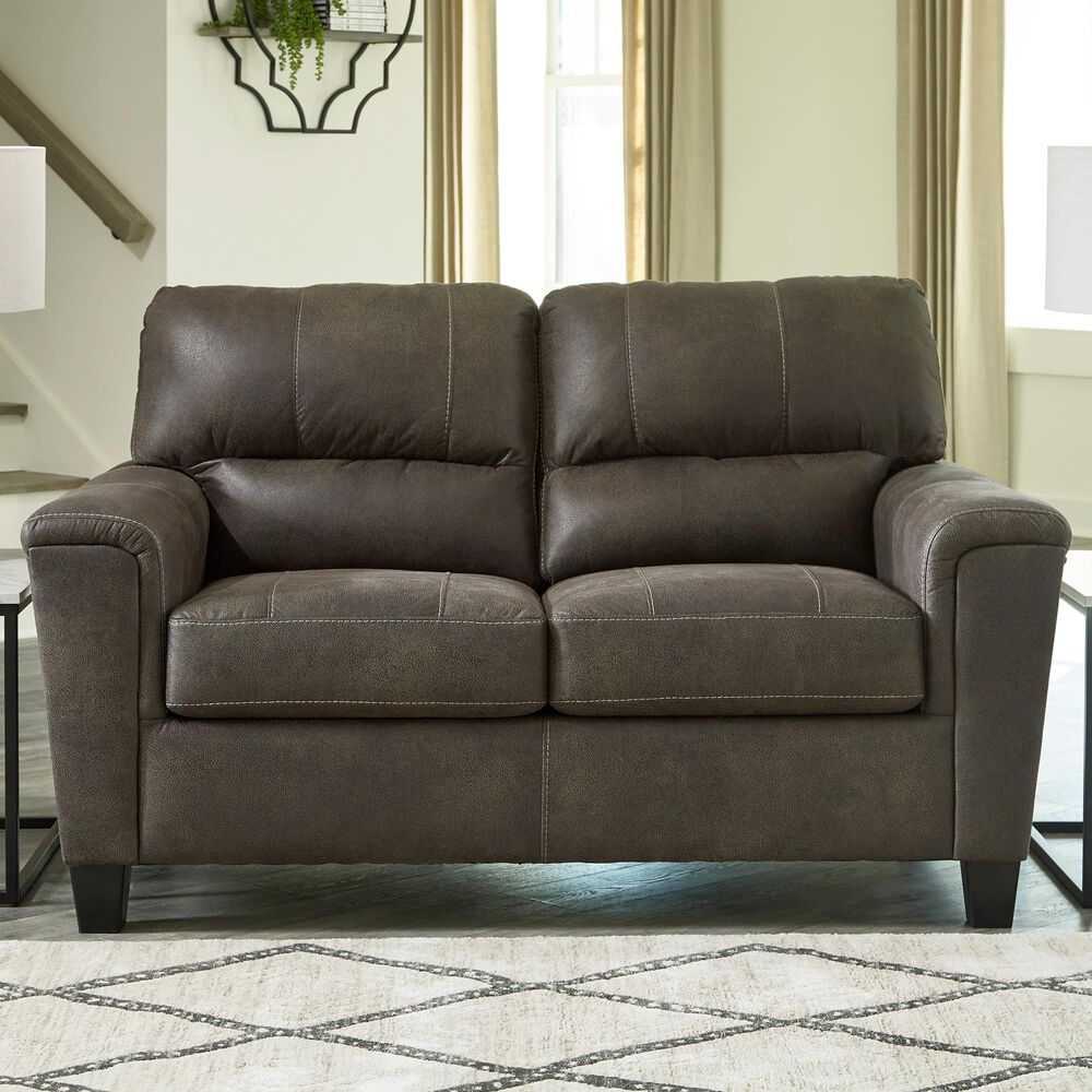 Signature Design by Ashley Navi Loveseat in Smoke, , large