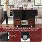 HOMLUX 54" Kitchen Island with Drop Leaf in Black, , large