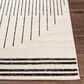 Surya Pisa 5" x 7" Black, Ivory and Gray Area Rug, , large