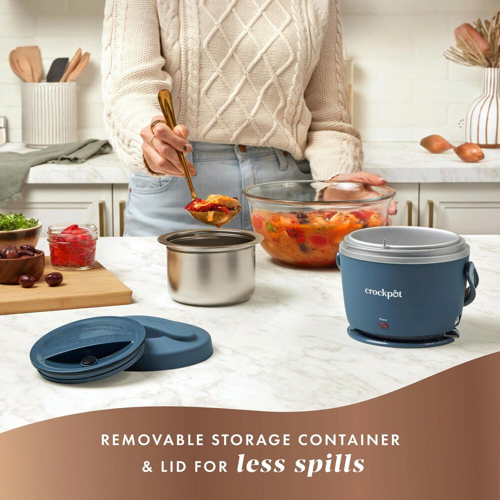 Crock-Pot 20 Oz Lunch Crock Food Warmer in Faded Blue, , large