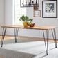 Pacific Landing Sherman Dining Table in Natural Acacia and Gunmetal - Table Only, , large