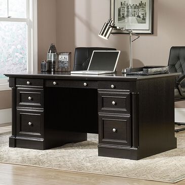 Sauder Palladia Executive Desk in Wind Oak, , large