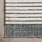 Loloi II Hagen 5"3" x 7"8" White and Ocean Area Rug, , large