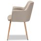 Baxton Studio Martine Dining Chair in Beige/Gold, , large