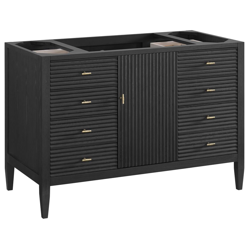 James Martin Vanities Myrrin 48" Single Bathroom Vanity Cabinet in Carbon Oak, , large