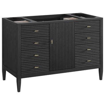 James Martin Vanities Myrrin 48" Single Bathroom Vanity Cabinet in Carbon Oak, , large