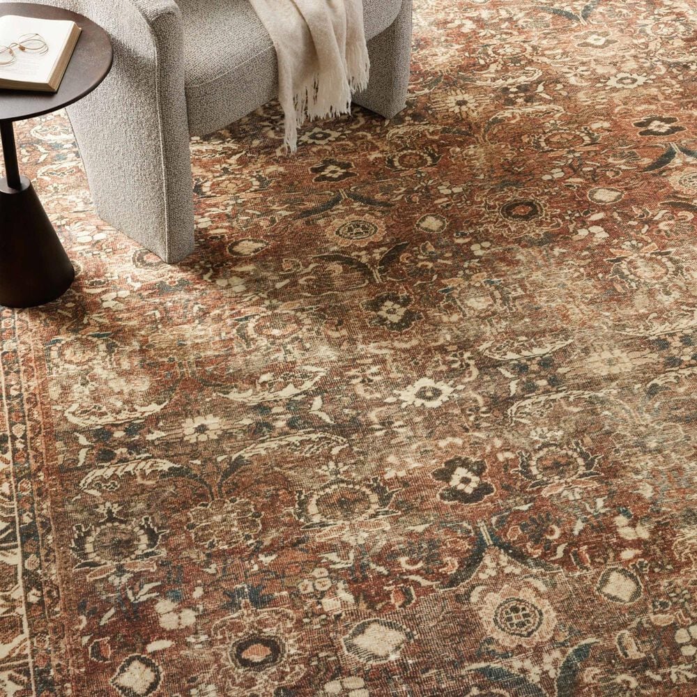 Magnolia Home Banks 2&#39;3&quot; x 3&#39;9&quot; Brick and Ivory Area Rug, , large