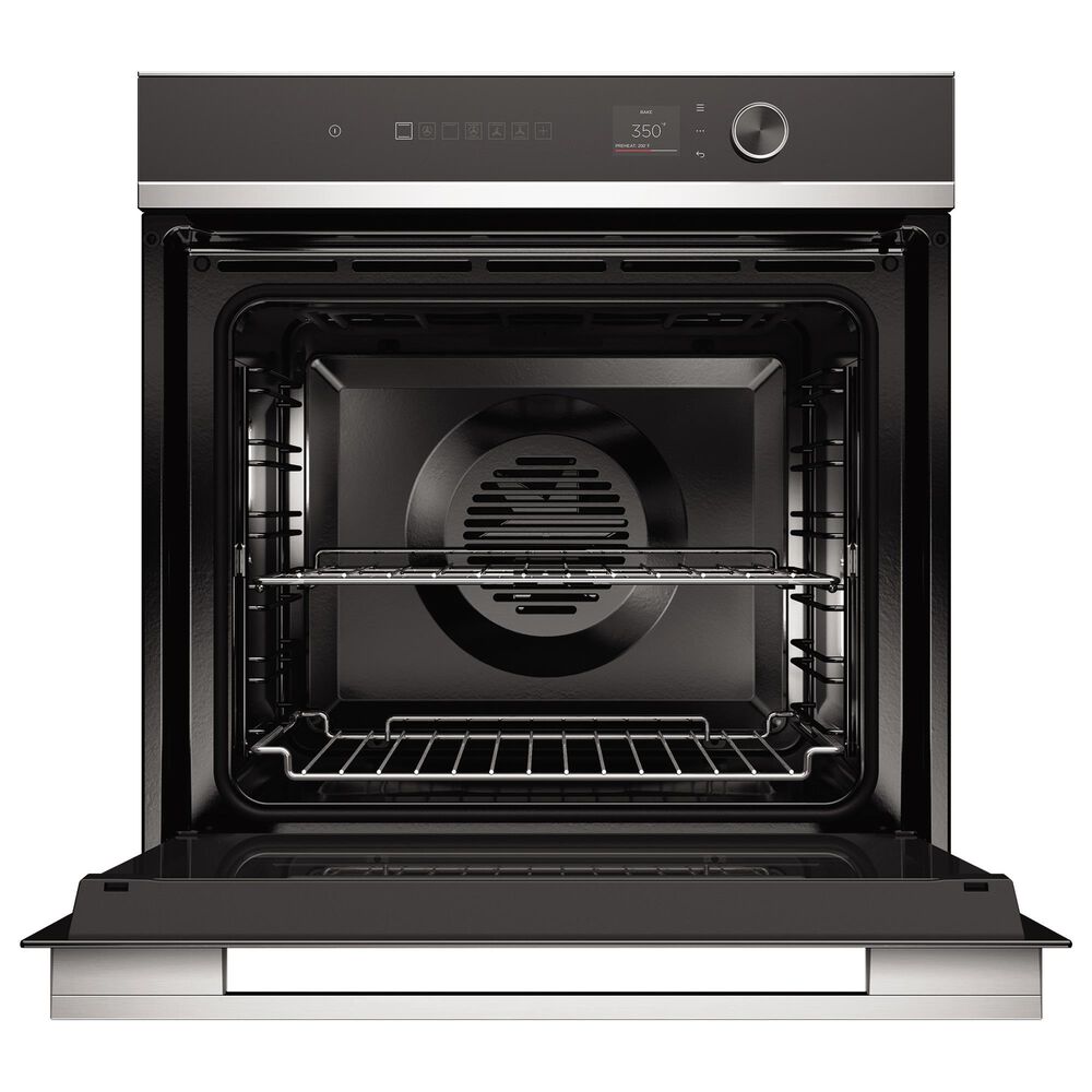 Fisher &amp; Paykel Series 7 24&quot; Contemporary Single Electric Wall Oven with 11 Functions in Stainless Steel and Black, , large